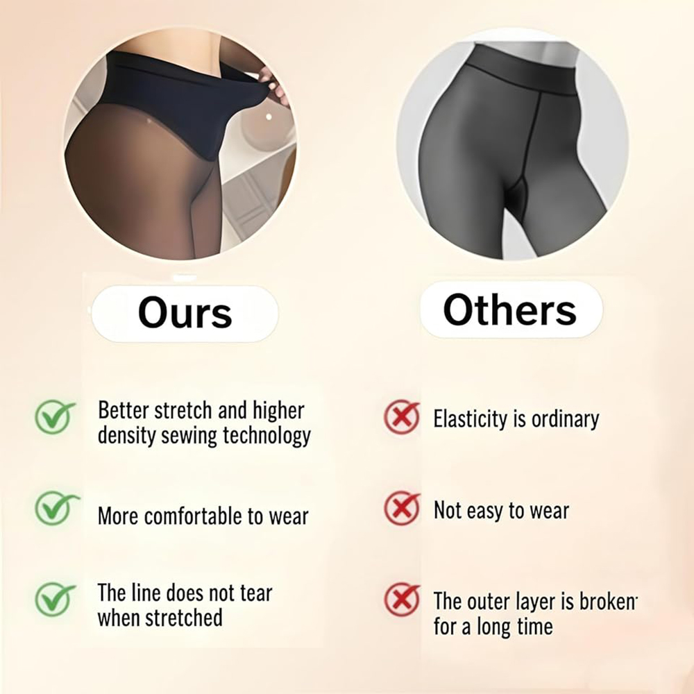 One Seam Fleece Lined Tights W - Tights Pantyhose Sheer บทวิจารณ์และราคา