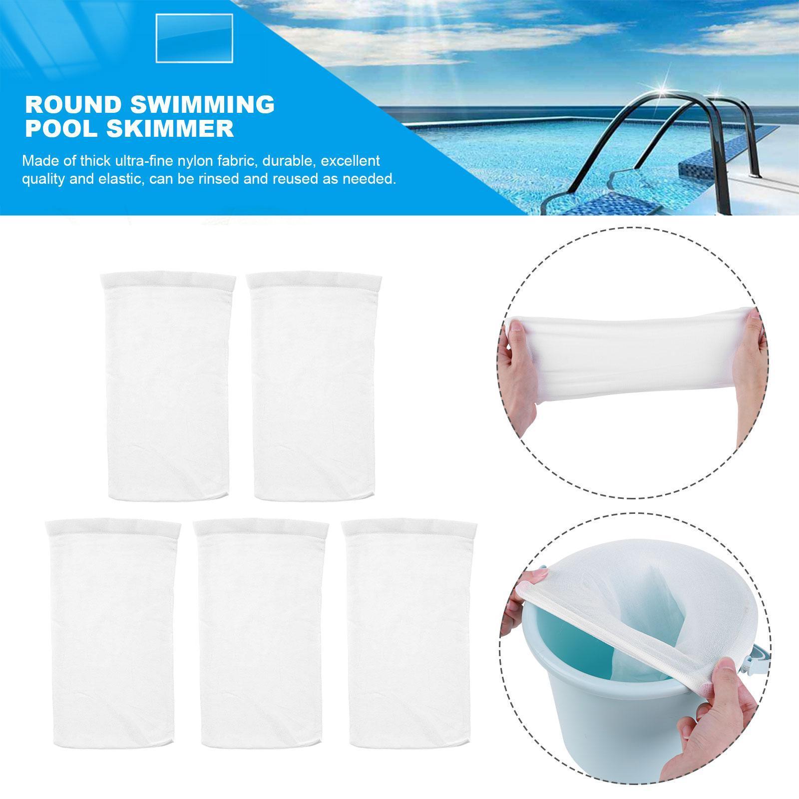 100-5PCS Pool Skimmer Socks El - Sock Organizer Tray บทวิจารณ์และราคา