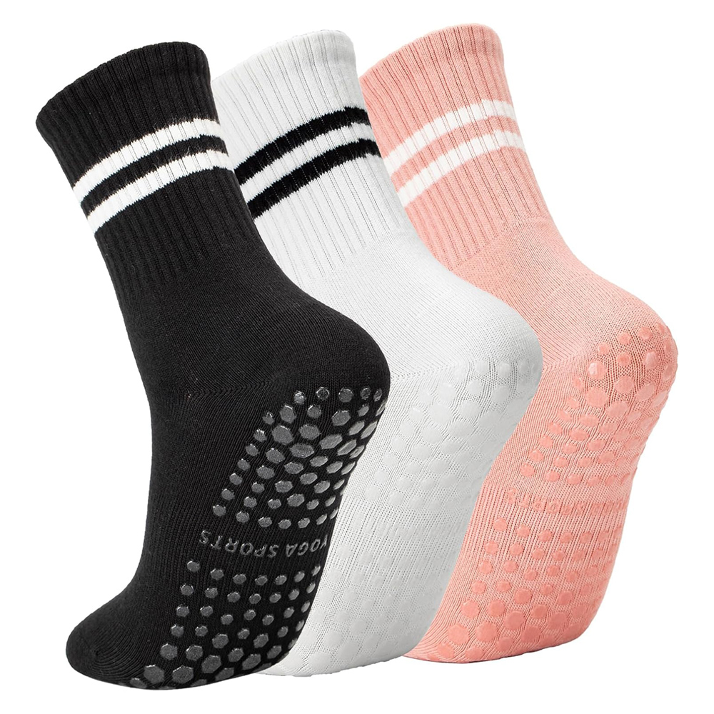 Yoga Pilates Socks with Grips  - Grip Sock Yoga บทวิจารณ์และราคา