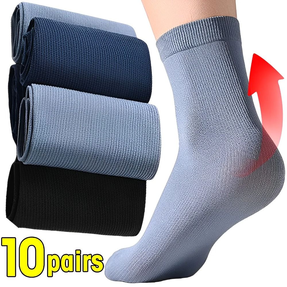 10pairs Men Ice Silk Socks Sum - Silk Sock Bamboo บทวิจารณ์และราคา