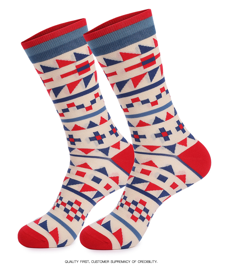 5Pairs Mens Fun Dress Socks, P - Cotton Crew Sock Pack บทวิจารณ์และราคา