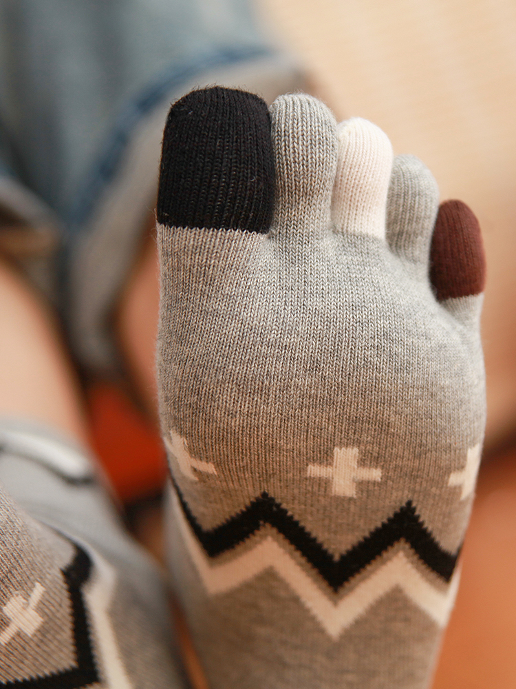 5 Pairs Four-season Pure Cotto - Toe Sock Split บทวิจารณ์และราคา
