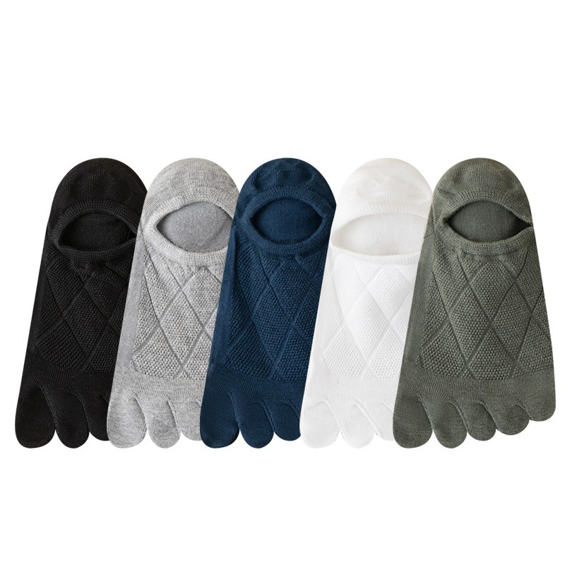 5 pairs men's spring summer th - Toe Sock Split บทวิจารณ์และราคา