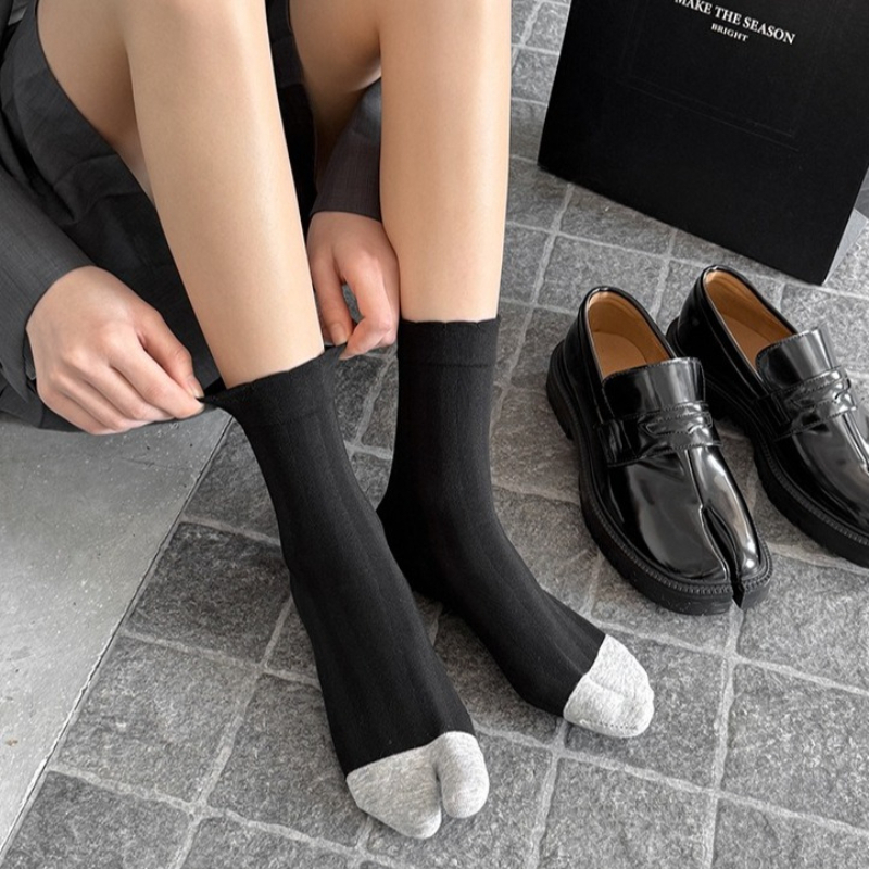 Japanese Split toe Cotton Tabi - Toe Sock Split บทวิจารณ์และราคา