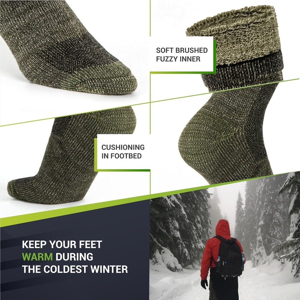 Wool Hiking Socks Thermal Warm - Wool Hiking Sock บทวิจารณ์และราคา