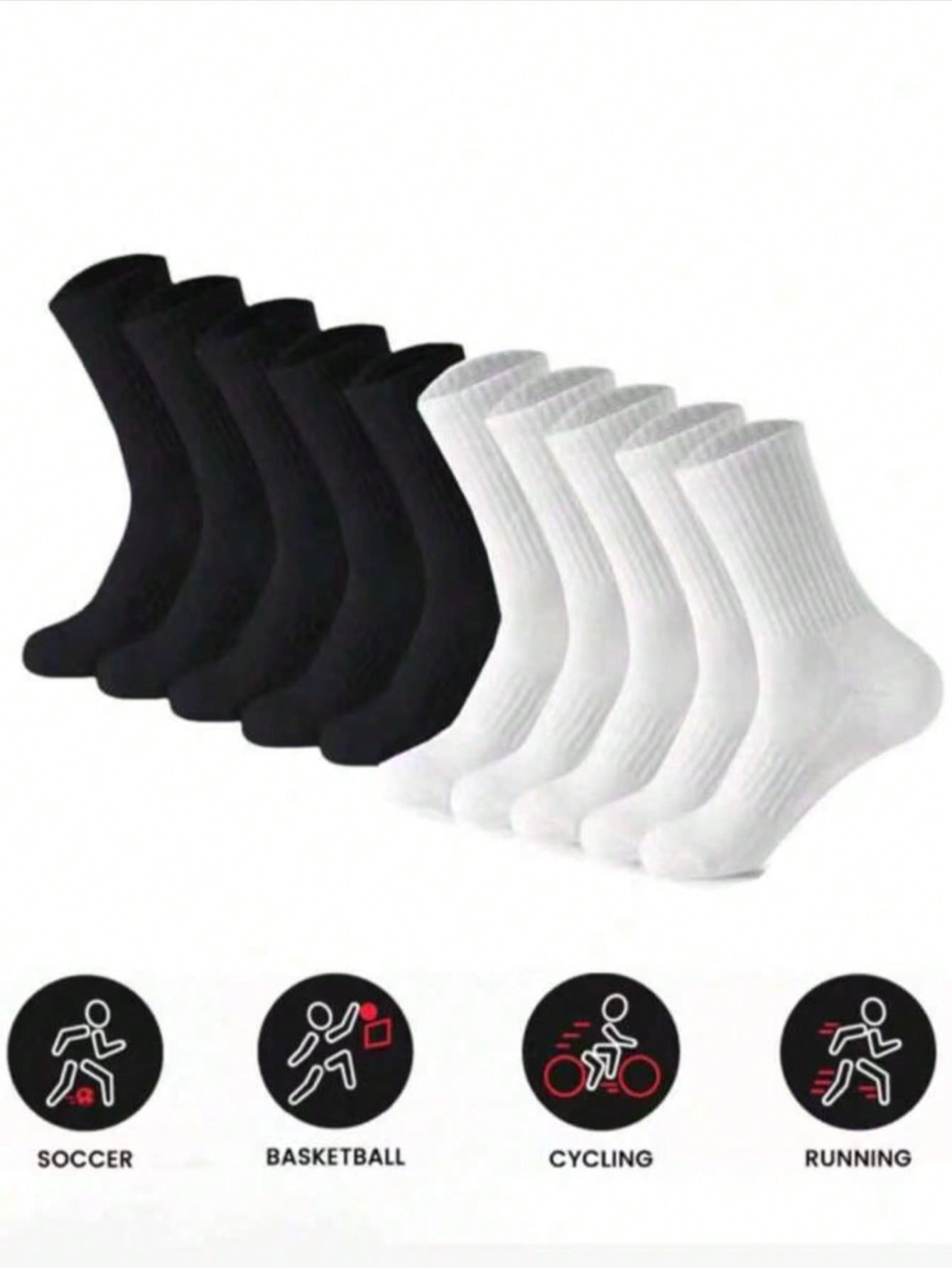 Women's Running Socks Pack, Bl - Cotton Crew Sock Pack บทวิจารณ์และราคา