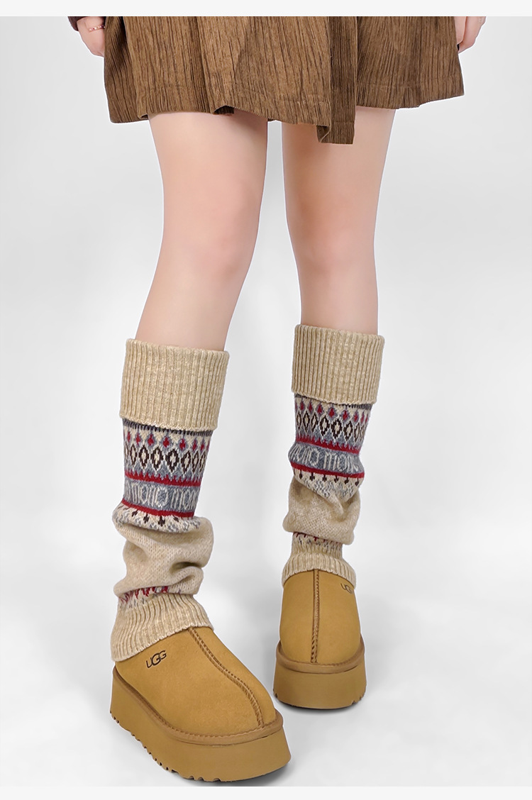 New Women's Knitted Leg Warmer - Boot Sock Slouchy บทวิจารณ์และราคา
