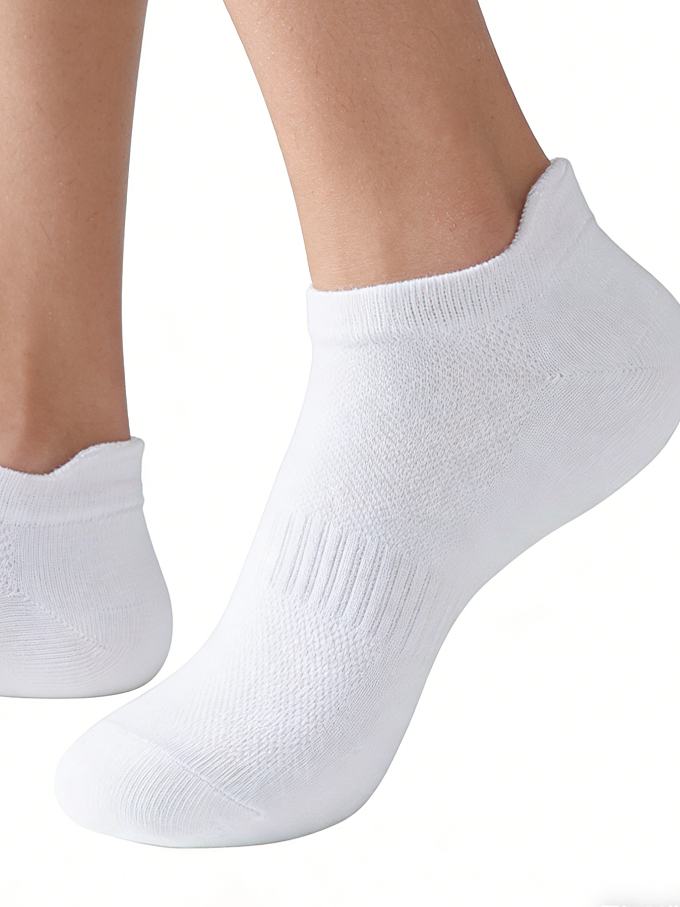 6 Pairs Women Men White Ankle  - No Show Sock Women บทวิจารณ์และราคา