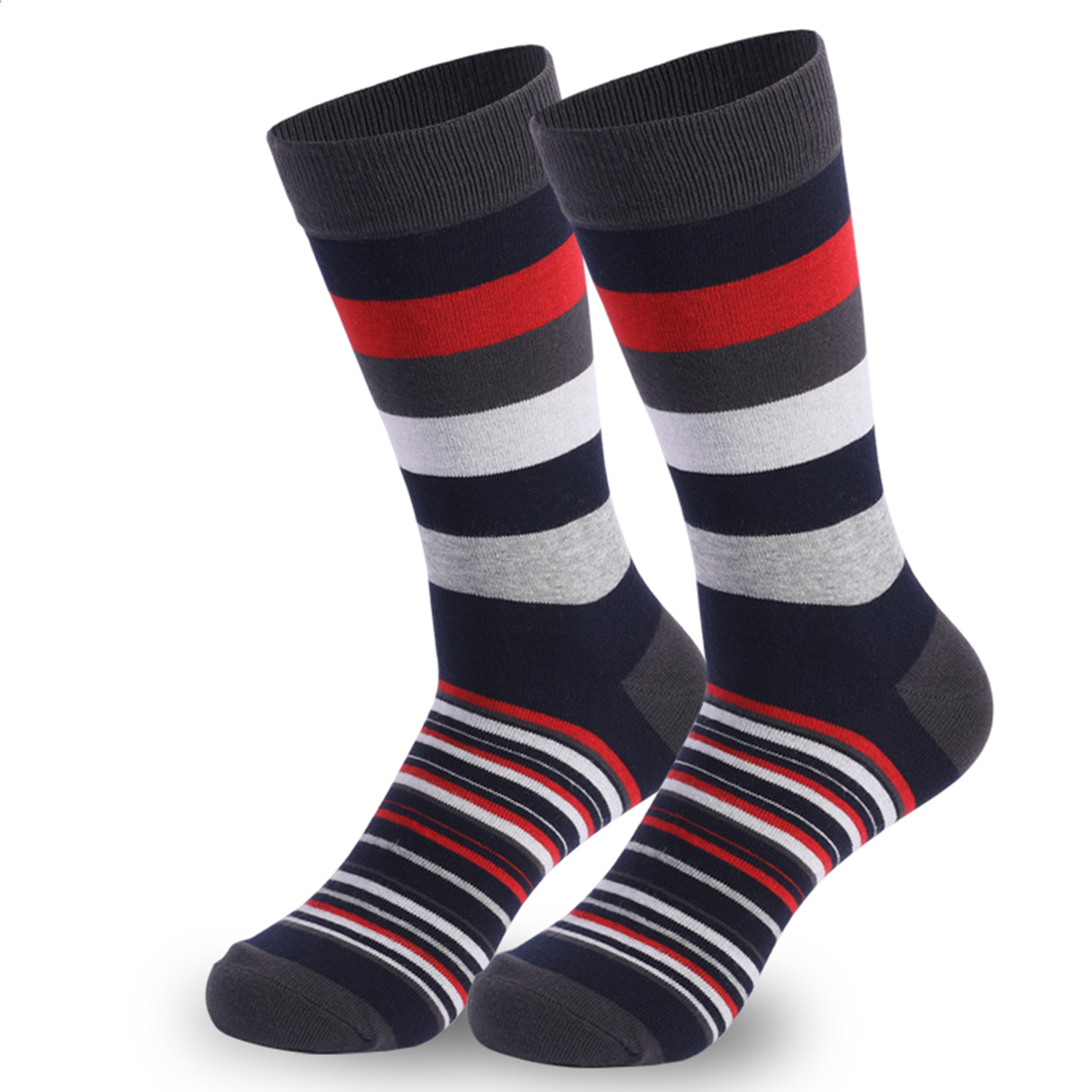 5Pairs Mens Fun Dress Socks, P - Cotton Crew Sock Pack บทวิจารณ์และราคา