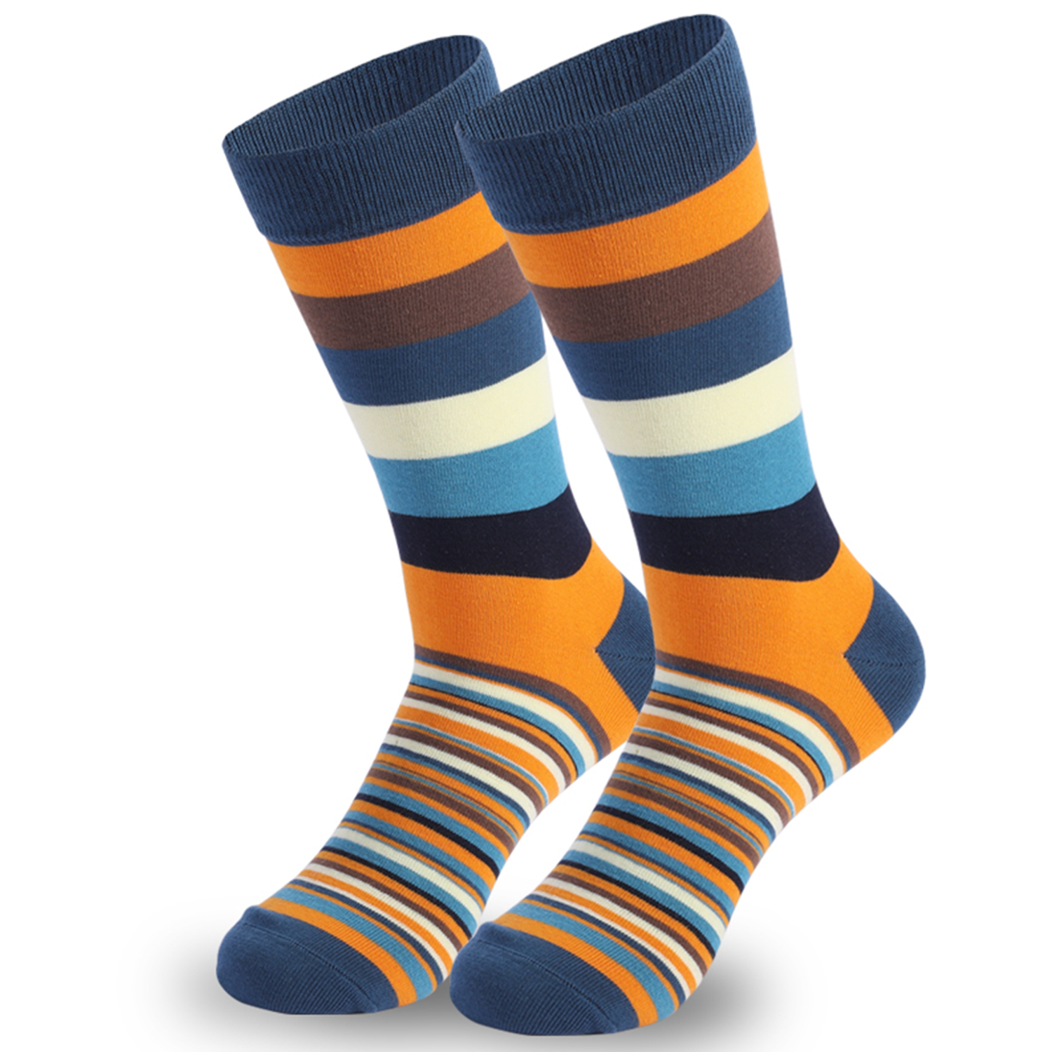 5Pairs Mens Fun Dress Socks, P - Cotton Crew Sock Pack บทวิจารณ์และราคา