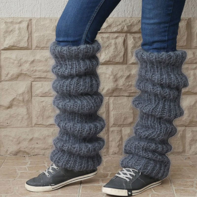 Women Winter Chunky Crochet Kn - Boot Sock Slouchy บทวิจารณ์และราคา