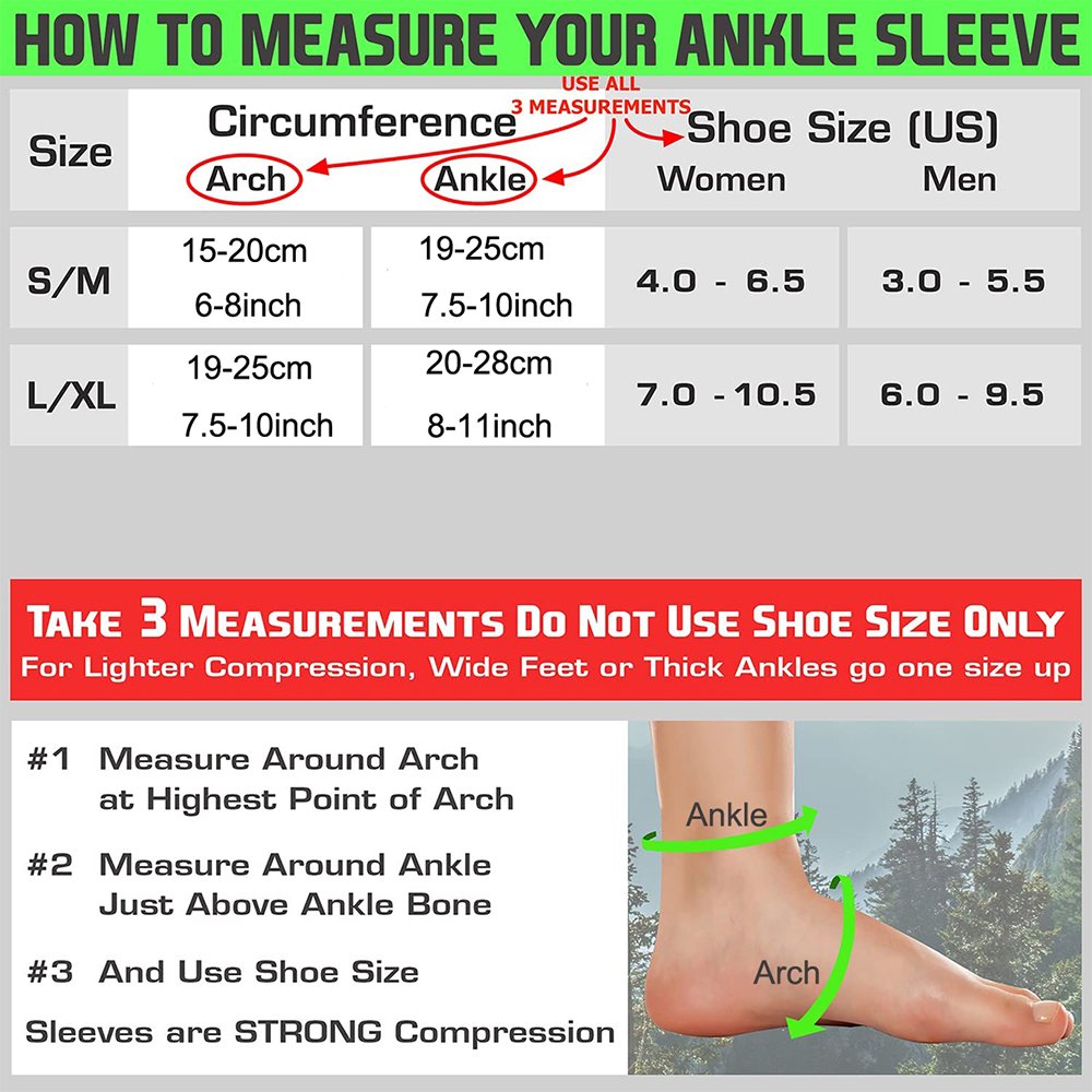2PCS Sport Ankle Brace Compres - Ankle Brace Sock บทวิจารณ์และราคา