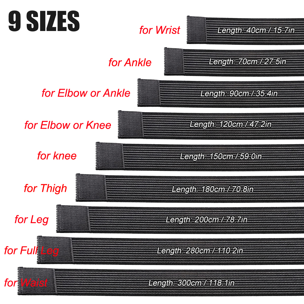 1PCS 40-300cm Compression Band - Compression Sleeve Calf บทวิจารณ์และราคา
