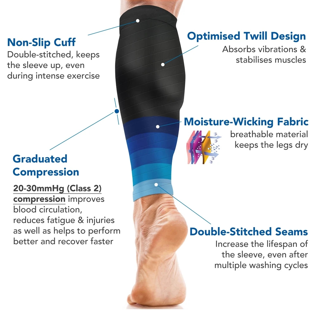 1Pair Calf Compression Sleeve  - Compression Sleeve Calf บทวิจารณ์และราคา