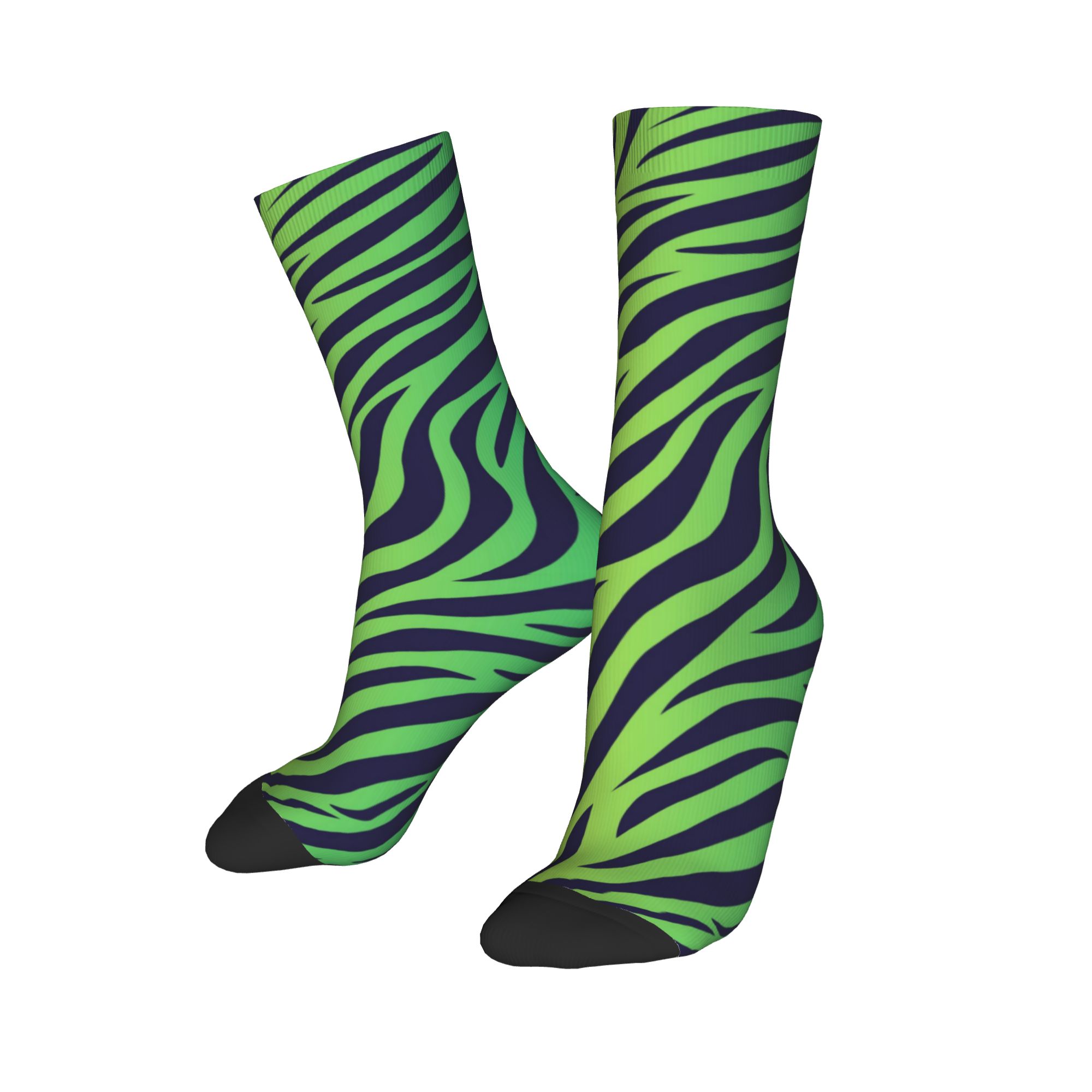 Colorful Tiger Zebra Skin Patt - Dress Sock Men บทวิจารณ์และราคา