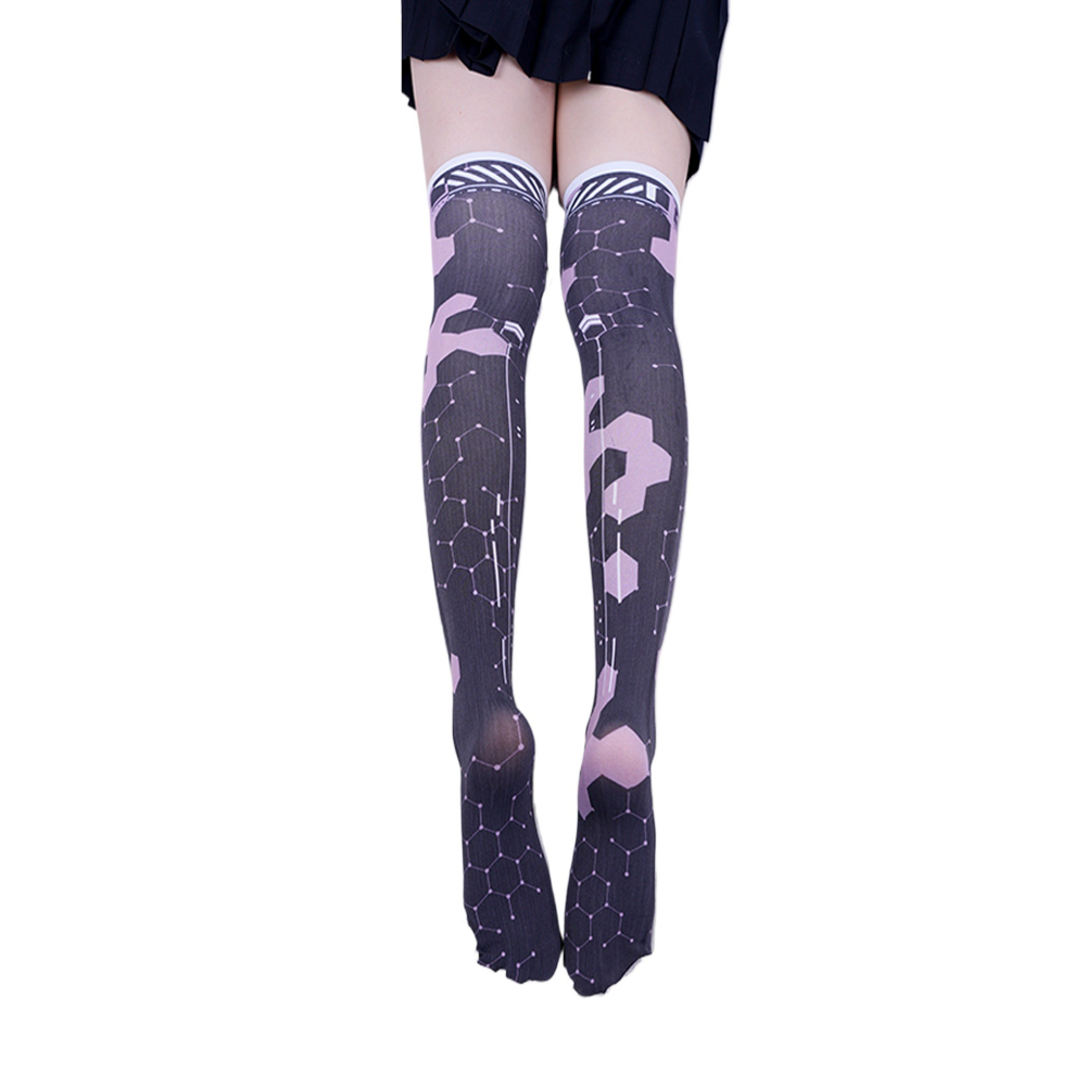 Anime Game Robot AI Mech Stock - Knee High Sock Women บทวิจารณ์และราคา