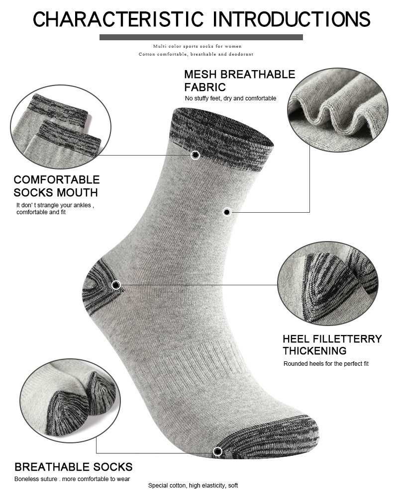 1/5 Pairs Men's Socks Pack Ove - Cotton Crew Sock Pack บทวิจารณ์และราคา