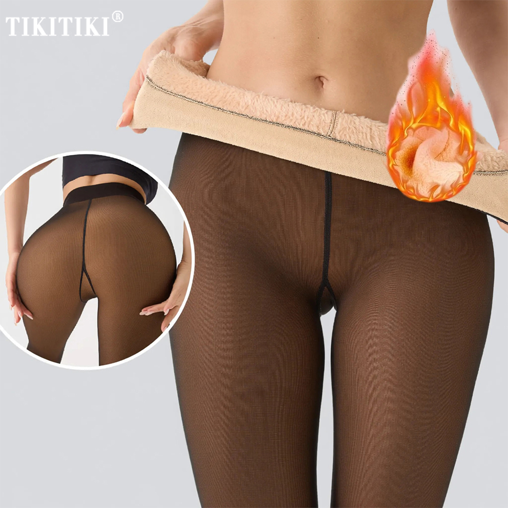 Thermal Fleece Lined Tights Wo - Tights Pantyhose Sheer บทวิจารณ์และราคา