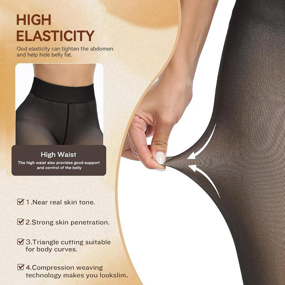 Thermal Fleece Lined Tights Wo - Tights Pantyhose Sheer บทวิจารณ์และราคา