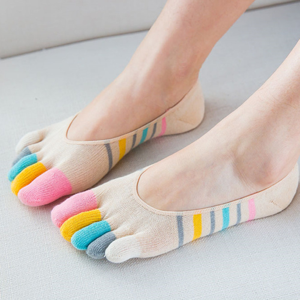 5Pairs Yoga Toe Socks Women Lo - Invisibility Sock Loafer บทวิจารณ์และราคา