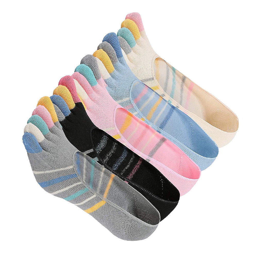 5Pairs Yoga Toe Socks Women Lo - Invisibility Sock Loafer บทวิจารณ์และราคา