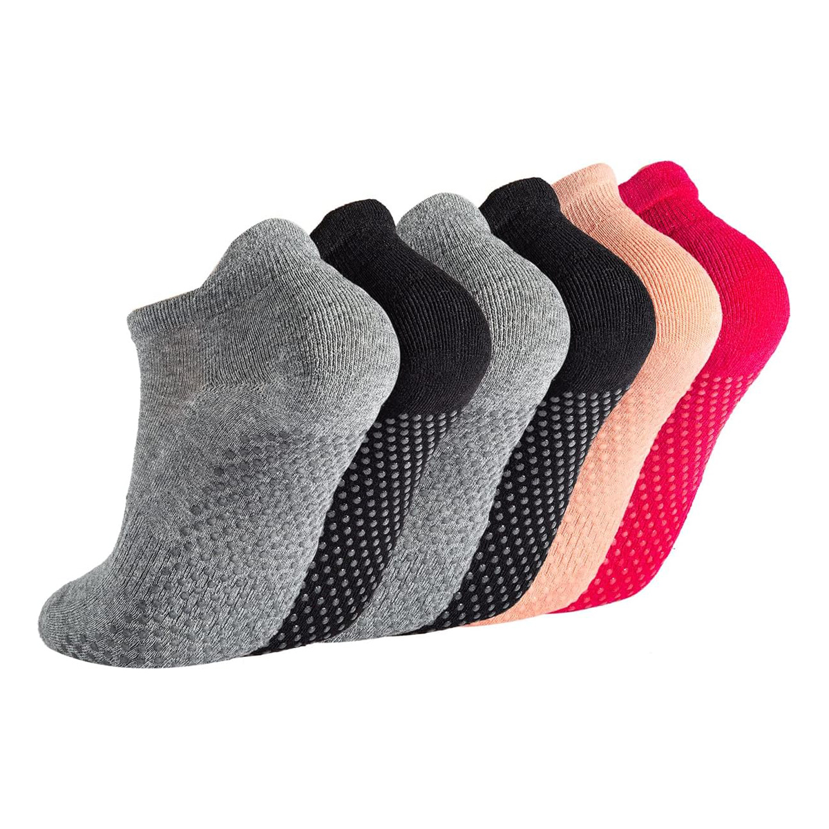 6 Pairs Yoga Socks for Women P - Grip Sock Yoga บทวิจารณ์และราคา