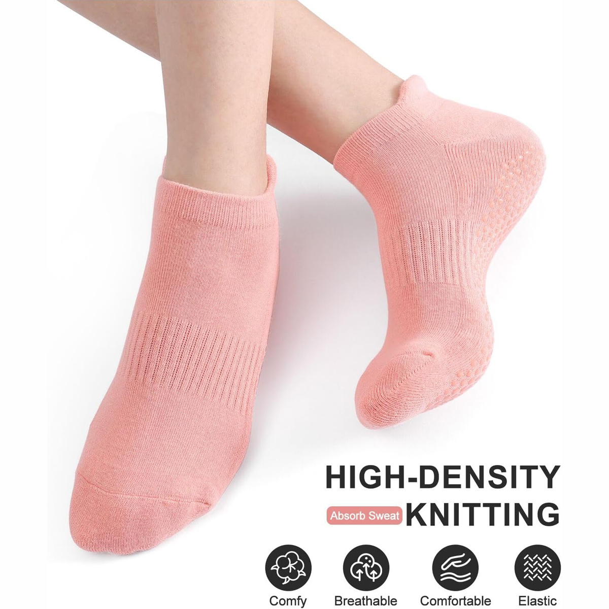 6 Pairs Yoga Socks for Women P - Grip Sock Yoga บทวิจารณ์และราคา