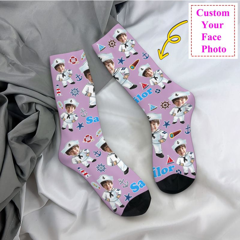 Funny Sailor Nautical Captain  - Dress Sock Men บทวิจารณ์และราคา