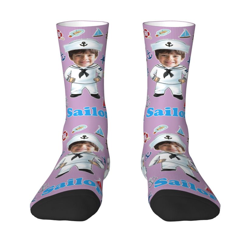 Funny Sailor Nautical Captain  - Dress Sock Men บทวิจารณ์และราคา
