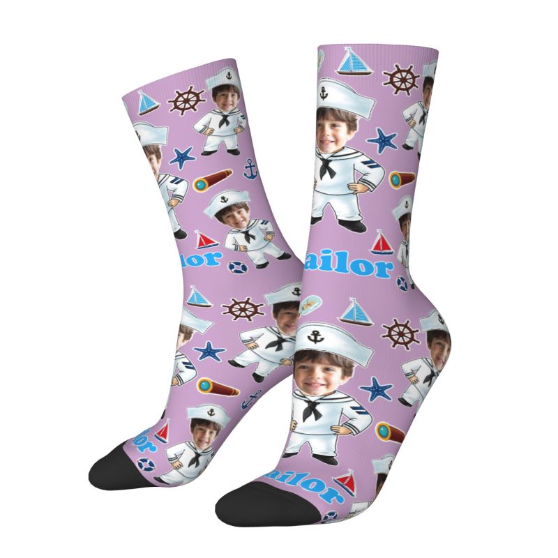 Funny Sailor Nautical Captain  - Dress Sock Men บทวิจารณ์และราคา