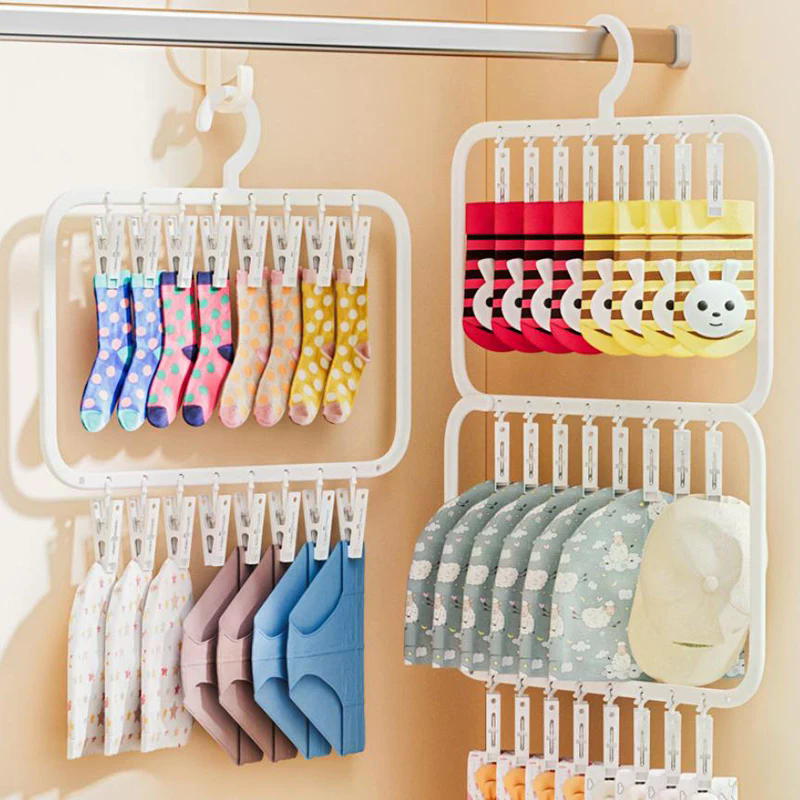 Multi-clip Sock Drying Rack Mu - Sock Organizer Tray บทวิจารณ์และราคา