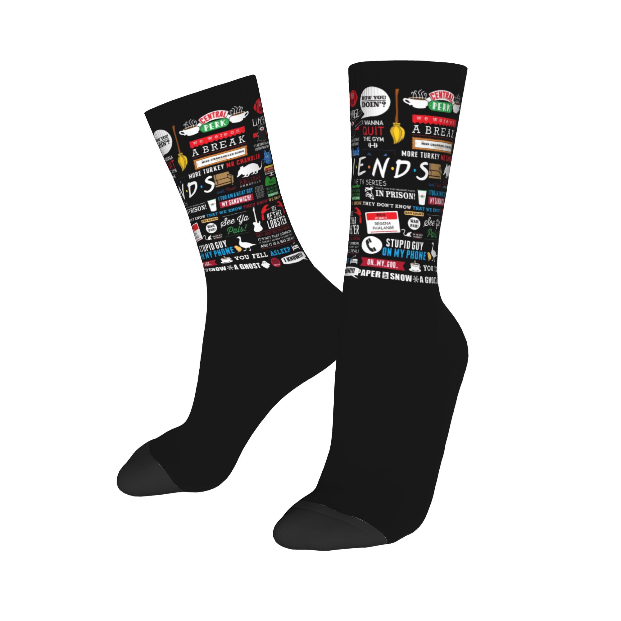 Custom Cute Funny TV Show Frie - No Show Sock Women บทวิจารณ์และราคา