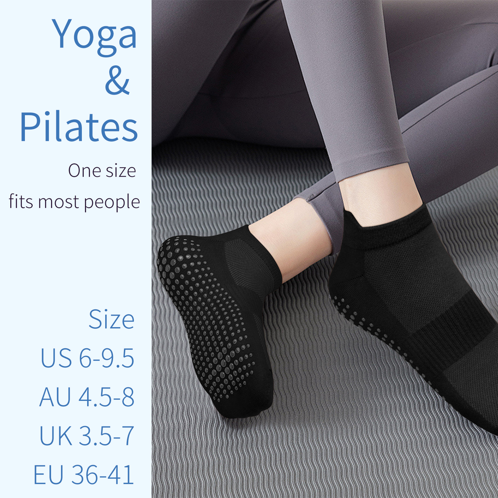 3 Pairs Yoga Socks Women Cotto - Grip Sock Yoga บทวิจารณ์และราคา