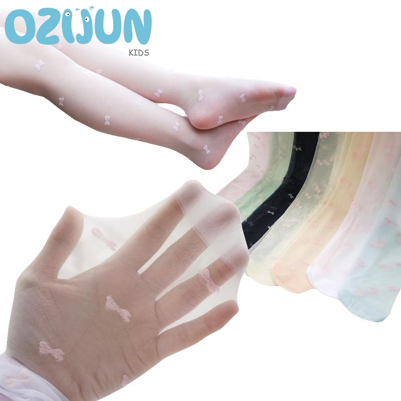 1 Pairs of Children Girl's Bow - Tights Pantyhose Sheer บทวิจารณ์และราคา