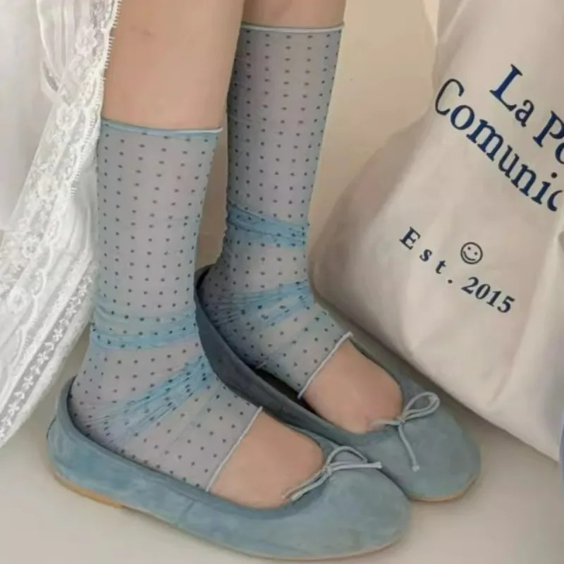 2026 Fashion Polka Dot Lace So - Silk Sock Bamboo บทวิจารณ์และราคา