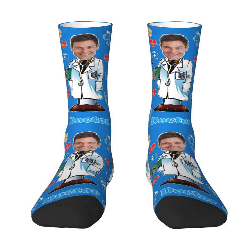 Doctor Custom Men Women Crew S - Dress Sock Men บทวิจารณ์และราคา