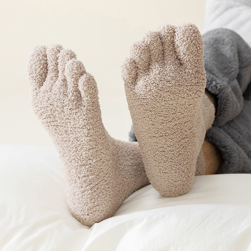1/5 Pairs Mans Thermal Toe Soc - Thermal Sock Winter บทวิจารณ์และราคา